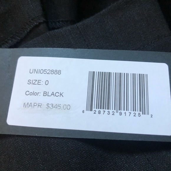 HALSTON Heritage Little Black Linen Dress -  Size 0   NWT $345 - Picture 3 of 3